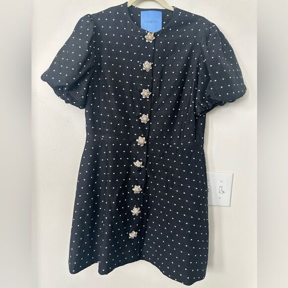 Macgraw Sorbet polka-dot embroidered dress 10 - Picture 2 of 8